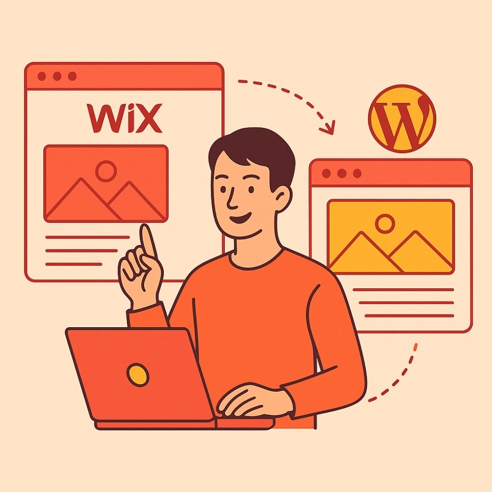 Migration Wix vers WordPress