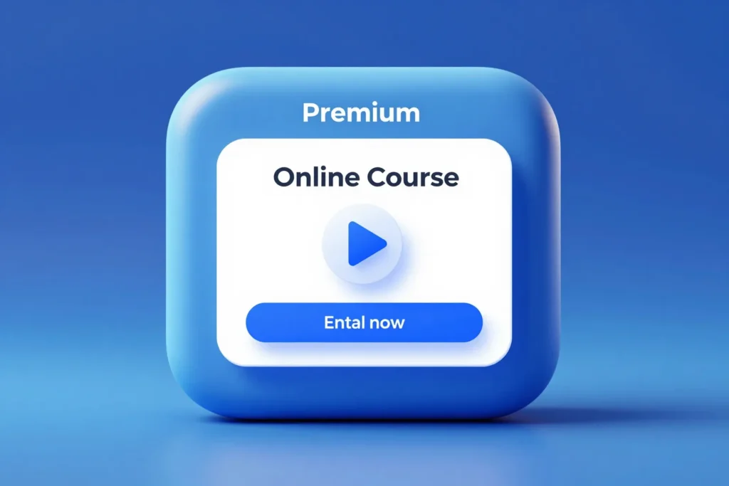 Conception de landing page Kajabi pour cours en ligne
