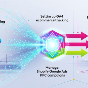 Configuration GA4 e-commerce et pilotage Google Ads Shopify