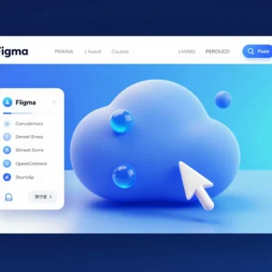 Design de landing page sur Figma avec maquette UI/UX
