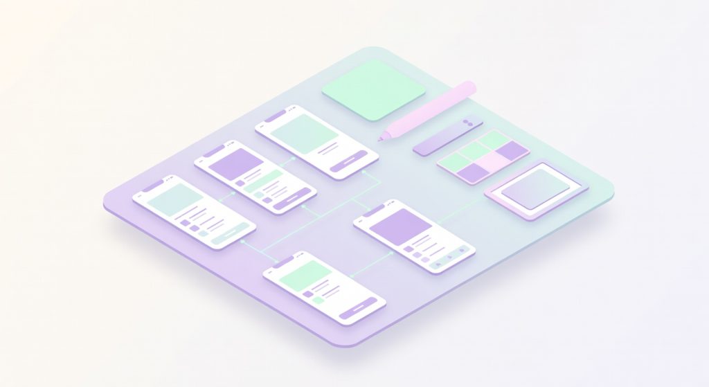 Prototype UX d'application iOS sur Figma
