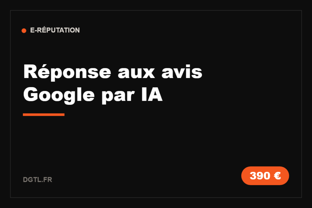 Réponse aux avis Google par IA