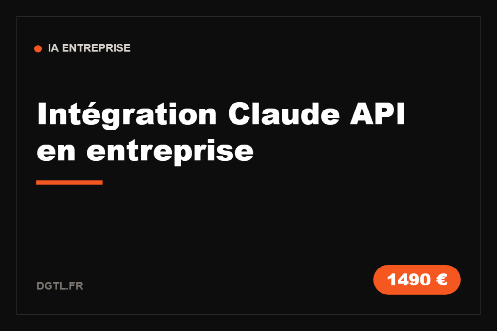 Intégration Claude API en entreprise