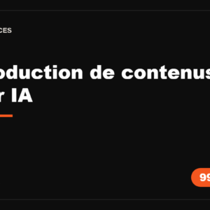 Production de contenus par IA · agences et marketing