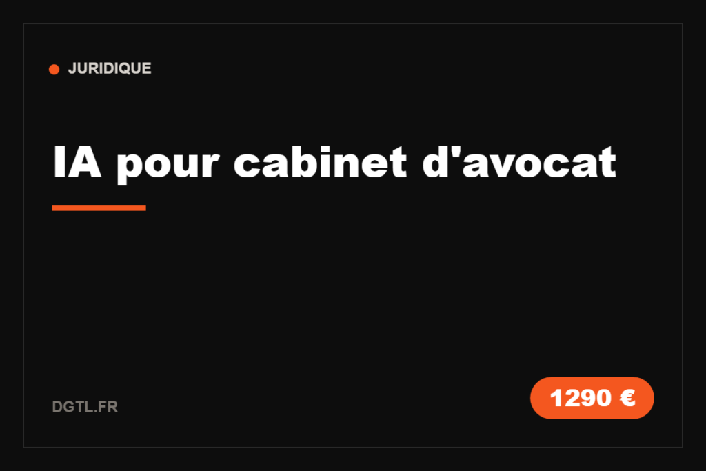 IA pour cabinet d'avocat