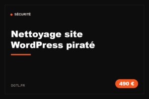 Site WordPress piraté · nettoyage et sécurisation complète
