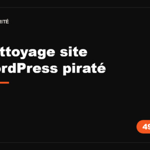 Site WordPress piraté · nettoyage et sécurisation complète